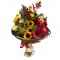 Bouquet of Sunflowers, Roses, Hypericum, Chrysanthemum