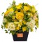 Box of Roses, Eustoma, Fresia, Chrysanthemums and Greens 