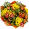 Bouquet of Roses, spray roses, Chrysanthemums, hypericum 