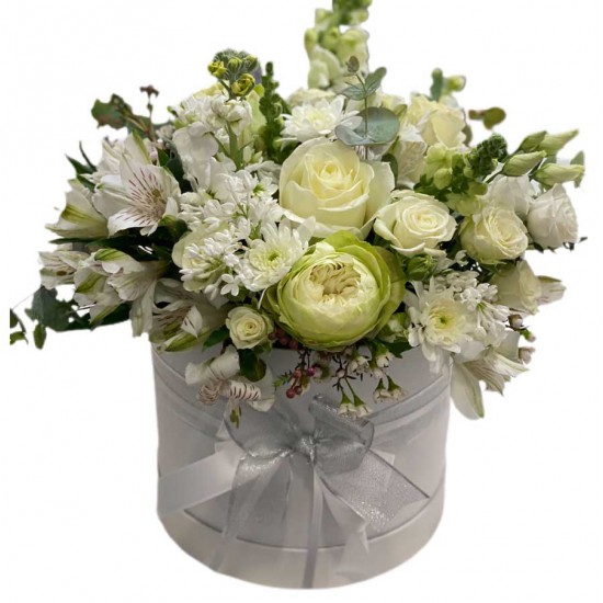 Box of Roses, Alstroemerias, Spray roses, Wax and Antirrhinum