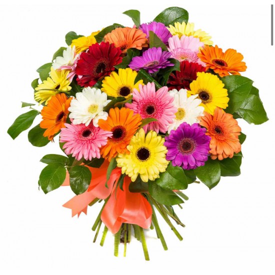 Bouquet of Gerberas and Greens Bouquet of Gerberas and Greens