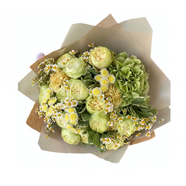 Bouquet of Hydrangea, Roses, Chrysanthemum