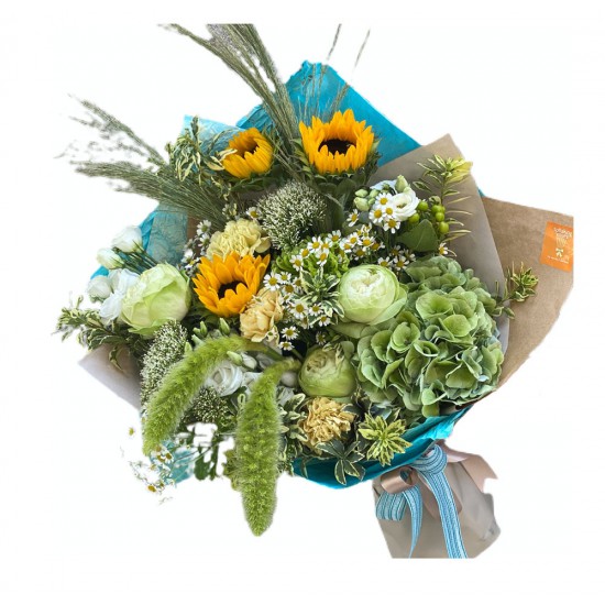 Bouquet of Sunflowers, Hydrangea, Chrysanthemum, Roses Bouquet of Sunflowers, Hydrangea, Chrysanthemum, Roses