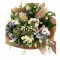 Bouquet of Eustoma, Chrysanthemum, Greens