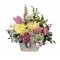 Basket of Chrysanthemum, Carnation, Alstroemeria