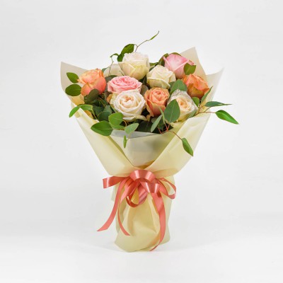 Bouquet with fragrent O'hara  roses