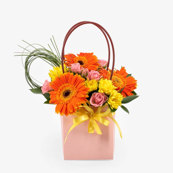 Small bag with gerbera Small bag with gerbera