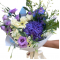 Bouquet of Hydrangea, Mini Roses, Eustoma and Gerbera 