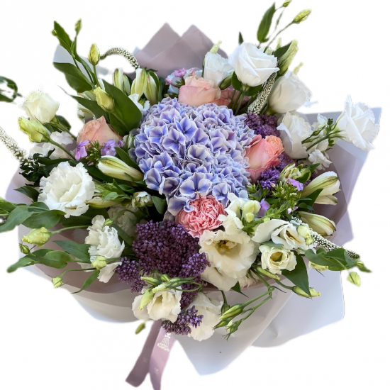 Bouquet of Hydrangeas, Roses, Alstroemerias and Eustoma 